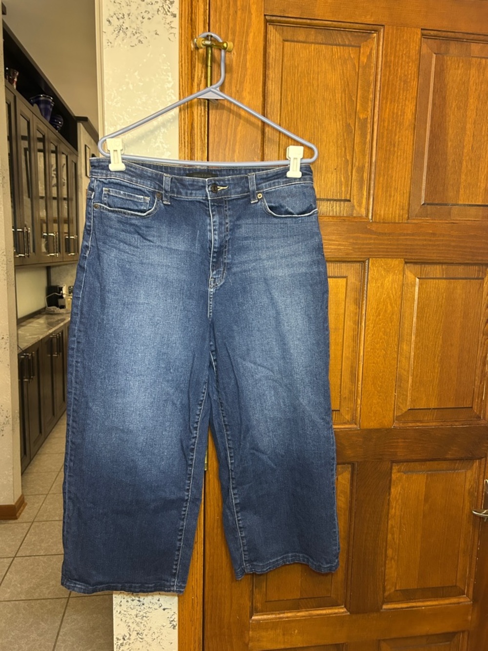 Uniqlo Women’s Blue Denim Wide-Leg Jeans